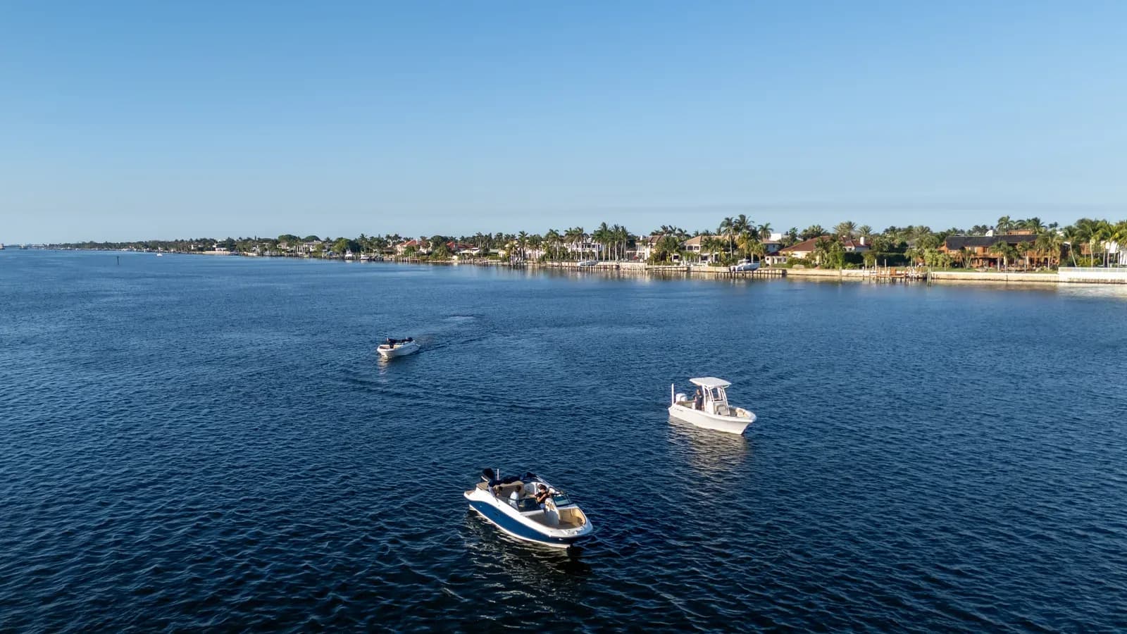 Boats gathering on the Intracoastal